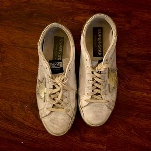 Golden goose 44 EU white and golden